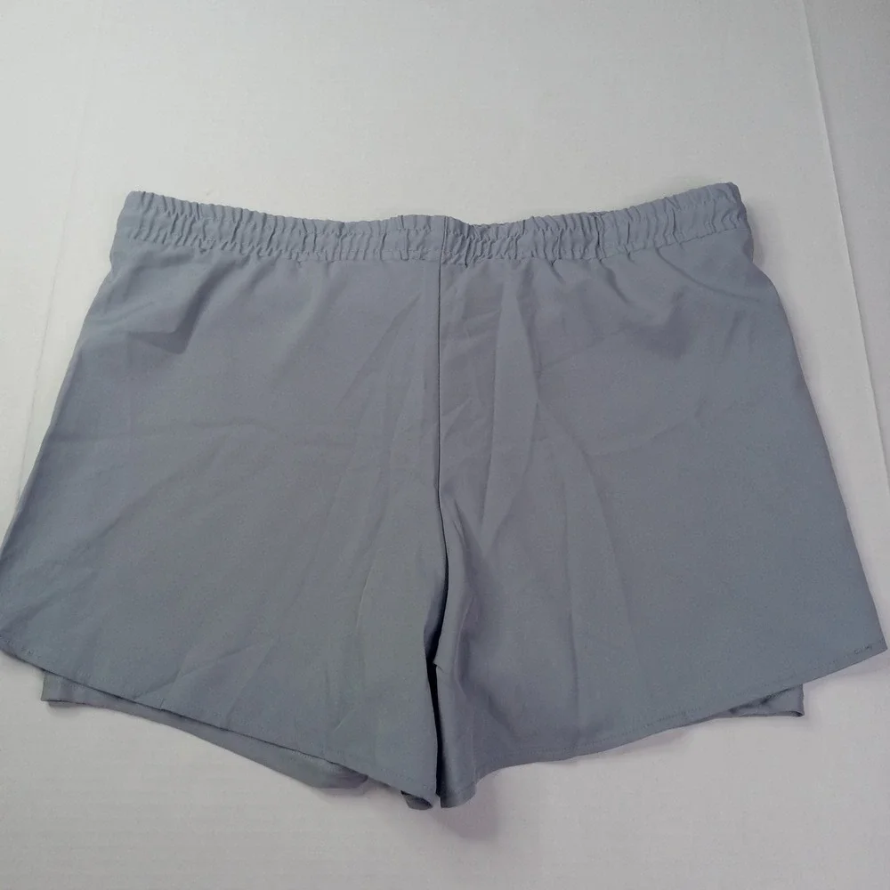 Pine Trails Performance Shorts Women's Size 2X Gray 2-in-1 Reflective Logo